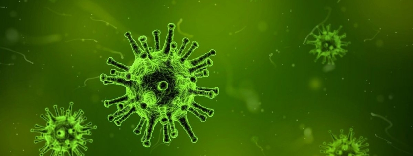 Bild mit Virus-Zellen