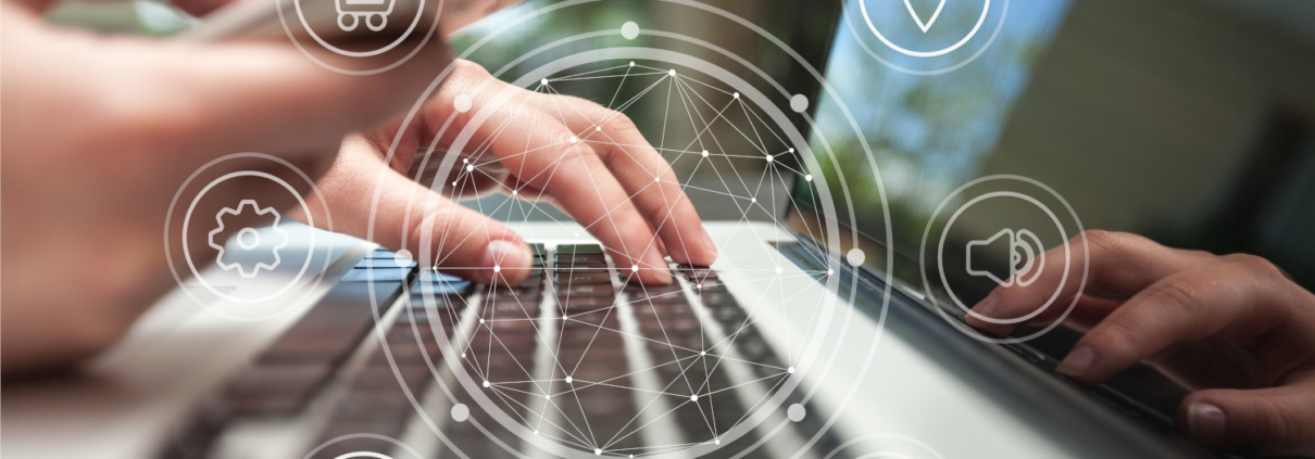 Verwaltung am Laptop - Titelbild